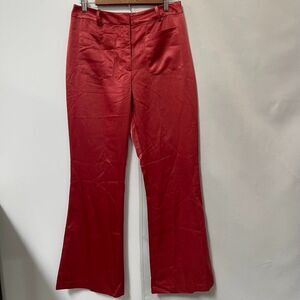 Moon River Women's Satin Patch-Pocket Pants